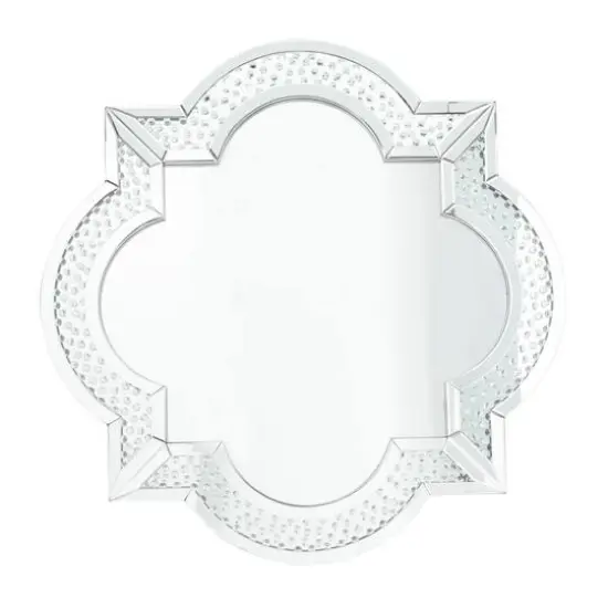 Silver Glam Wall Mirror, 39" x 2" x 39" {1}