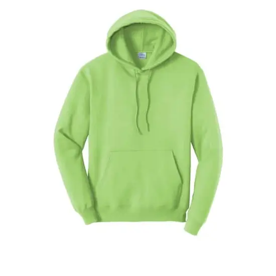 Port & Company&reg; Brights Core Fleece Pullover Hooded Sweatshirt Lime {1}