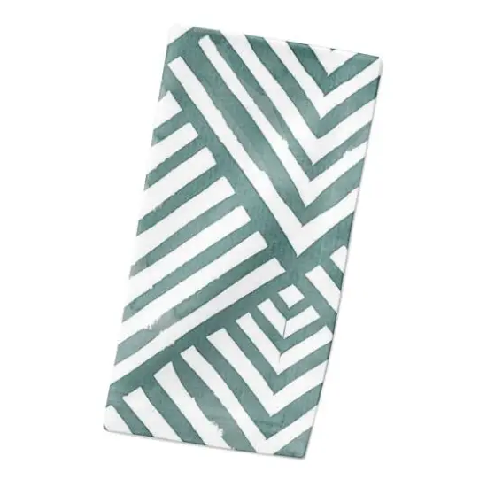 Watercolor Diamond Cotton Twill Napkin Blue {3}