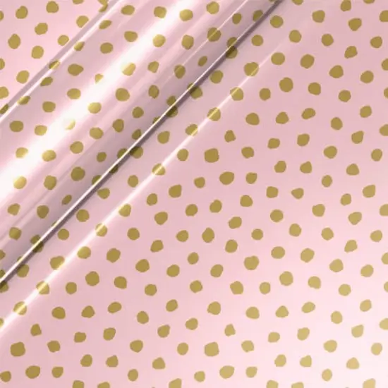 Siser&reg; EasyPatterns&reg; Plus Painted Dots Heat Transfer Vinyl Pink/Gold {1}