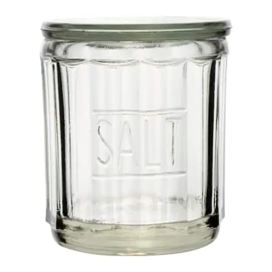 Hello Honey&reg; Round Pressed Glass Salt Cellar {1}