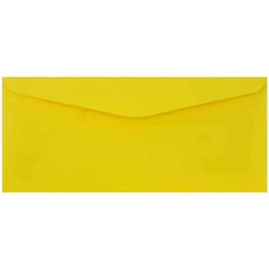 JAM Paper #9 Business Recycled Envelopes, 50ct. Yellow {1}