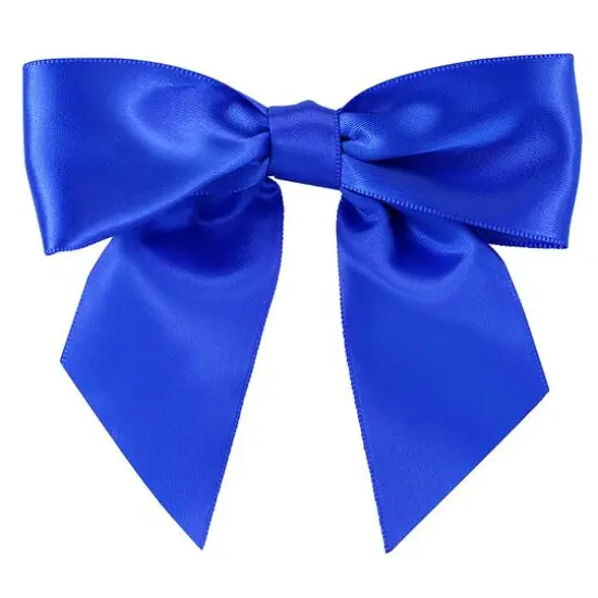 JAM Paper 4" Satin Twist Tie Bows, 50ct. Royal {1}