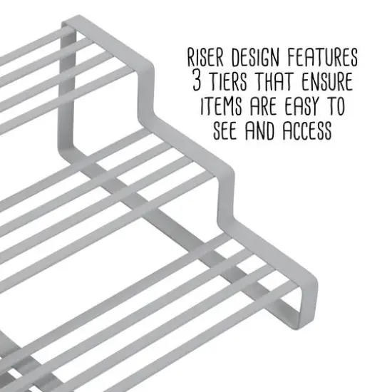 Honey Can Do White Expandable 3-Tier Spice Rack {10}