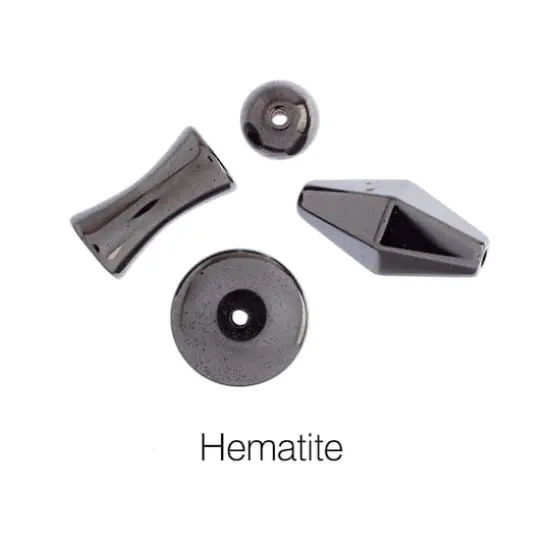 John Bead Earth's Jewels Natural Stone Bead Assortment, 100g Hematite {4}