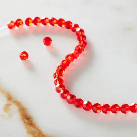 Preciosa Glass Crystal Round Beads, 4mm by Bead Landing&trade; Light Siam {3}