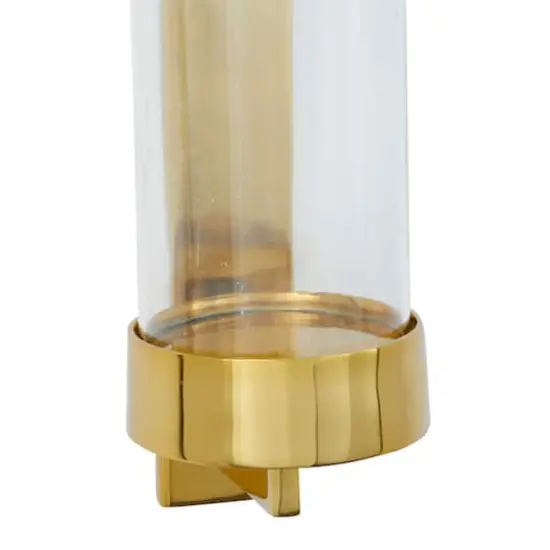 Gold Aluminum Contemporary Wall Sconce, 16" x 5" x 7" {4}