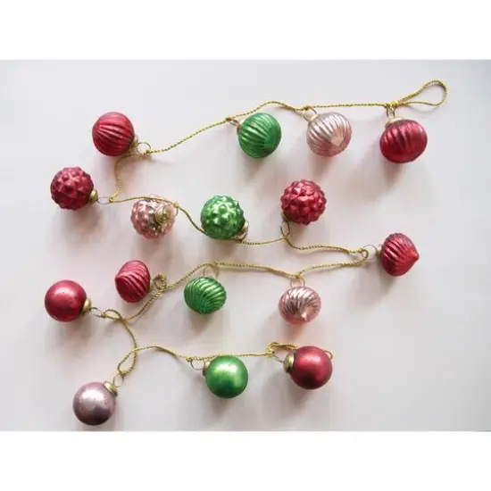 Hello Honey&reg; 6ft. Mercury Glass Ball Ornament Garland {4}