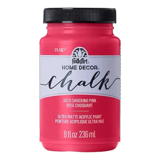 FolkArt&reg; Home Decor&trade; Chalk Paint Shocking Pink {1}