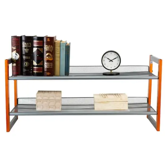 Organize It All Wooden Stackable Shoe Rack {8}