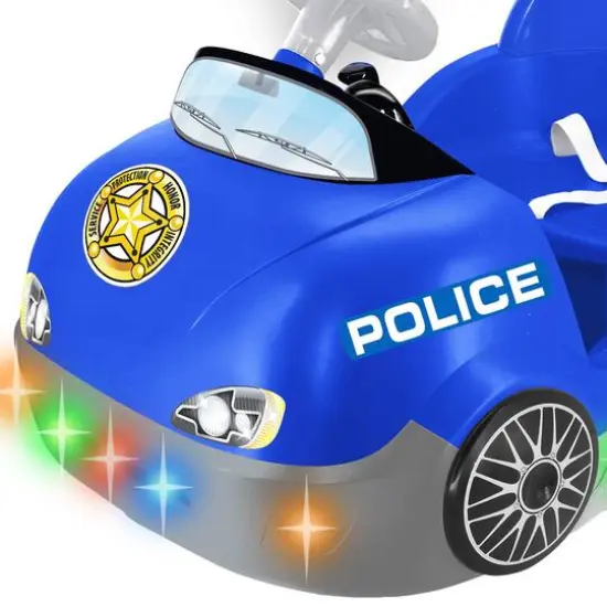 Kiddieland Blue Police Powered Bumper Car {5}