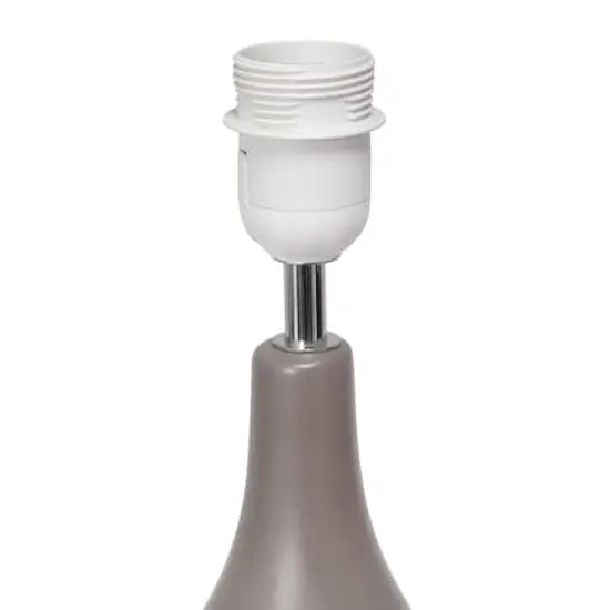 Creekwood Home Essentix 18" Ceramic Dewdrop Table Lamp Gray {7}