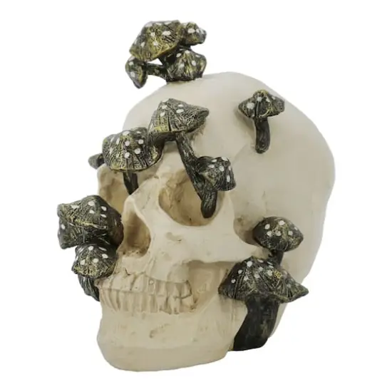 6.5" Mushroom-Covered Skull Tabletop D&eacute;cor by Ashland&reg; {5}