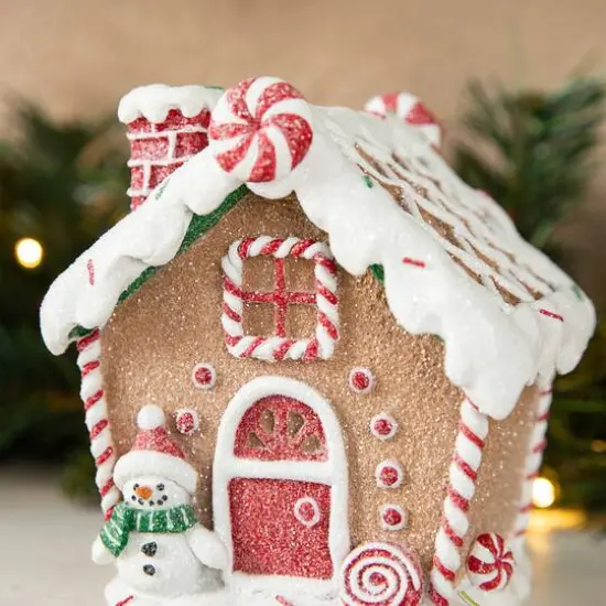 Glitzhome&reg; Gingerbread House Stocking Holder Set {5}