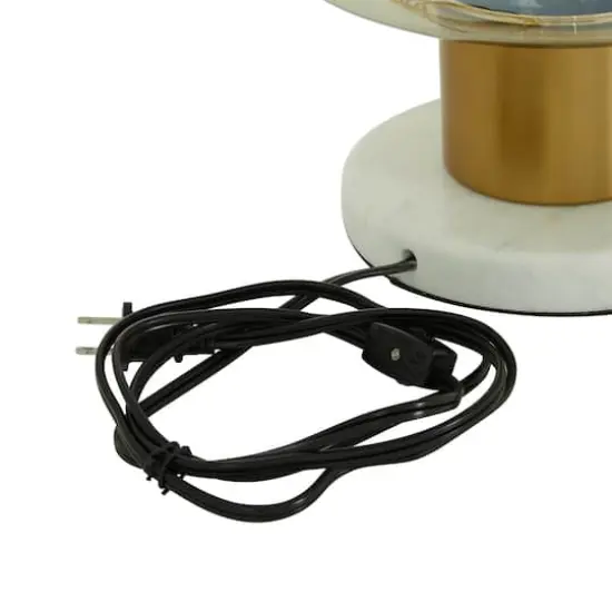 14" Gold Metal Modern Table Lamp {4}