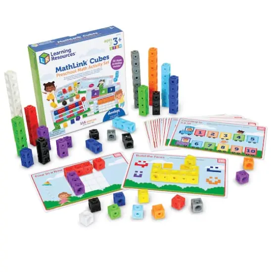 Learning Resources Mathlink Cubes Preschool Math Activity Set {1}