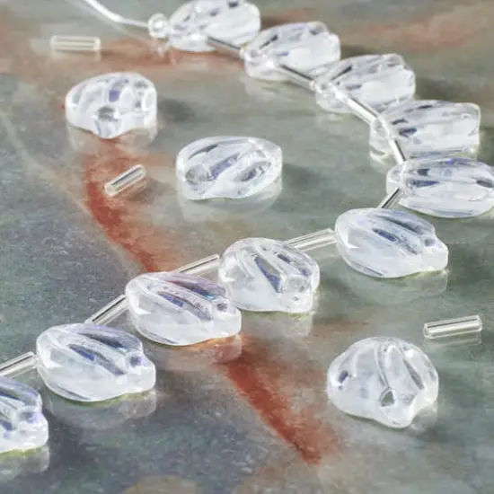Clear Glass Leaf Beads, 15mm by Bead Landing&trade; {3}