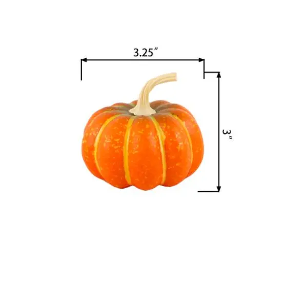 Flora Bunda&reg; 3.5" Orange Decorative Pumpkins, 8ct. {3}