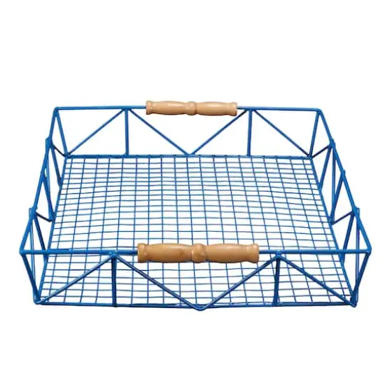 2.5" Blue Wire Tray with Carrying Handles {4}