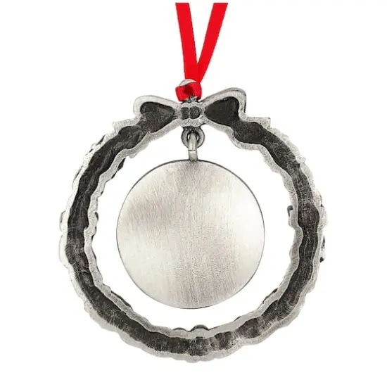 JFK Half Dollar Wreath Ornament With Colorized Snowman Coin {4}