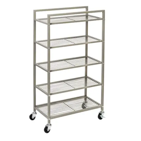 Honey Can Do 5-Tier Rolling Bathroom Storage Cart {1}