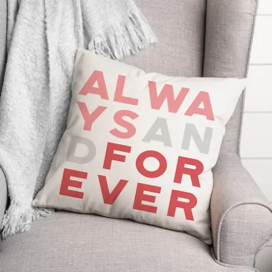 Always & Forever Throw Pillow {3}