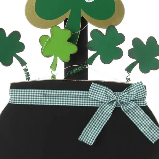 Glitzhome® 42'' Lighted St. Patrick's Wooden Shamrocks Porch Décor {8}