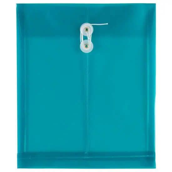 JAM Paper 9.75" x 11.75" Plastic Button & String Tie Closure Envelopes, 12ct. {3}