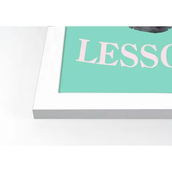 Flying Lesson White Framed Print Wall Art {3}