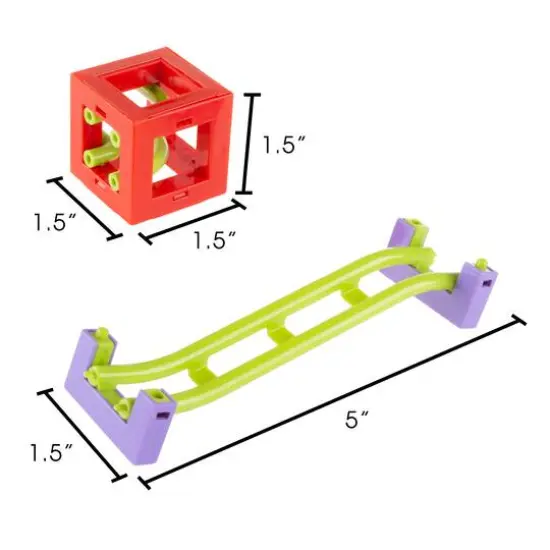 Toy Time Magnetic 3D Block Marble Run Set {3}