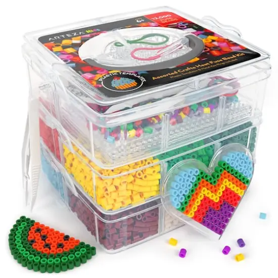 Arteza® Kids Basic Theme Assorted Crafts Heat Fuse Bead Kit {1}