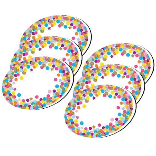Ashley Productions Oval Confetti Magnetic Whiteboard Eraser, 6ct. {1}