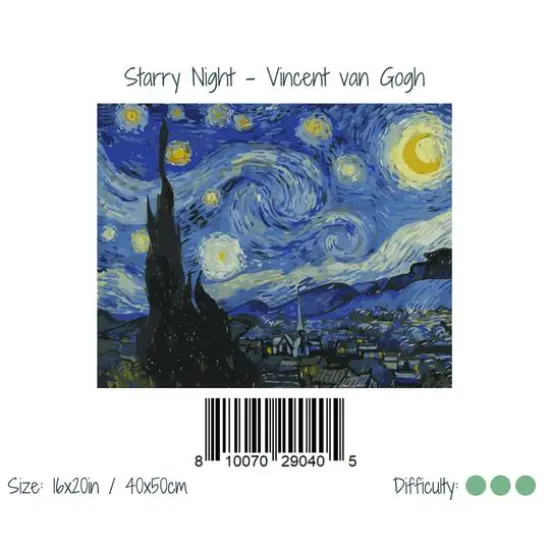 Winnie's Picks Starry Night Adult Paint by Numbers Kit {3}