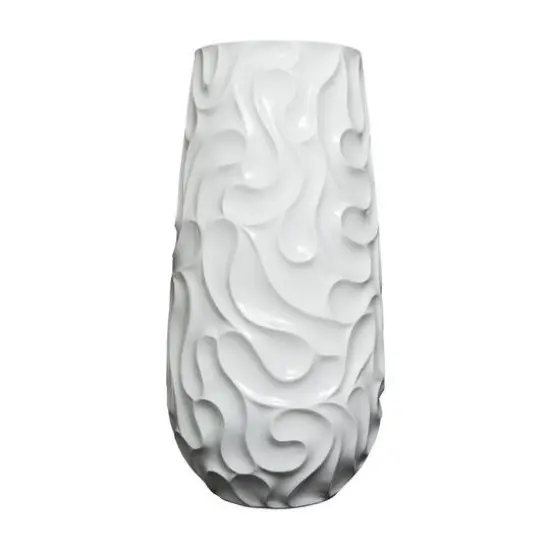 3ft. White Wave Textured Vase {3}