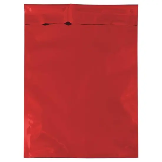 JAM Paper 10" x 13" Open End Foil Envelopes, 25ct. Red {5}