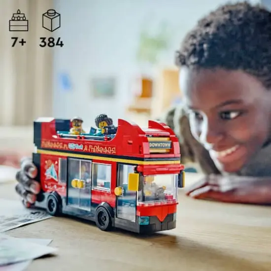 LEGO&reg; City Red Double-Decker Sightseeing Bus Toy 60407 {5}