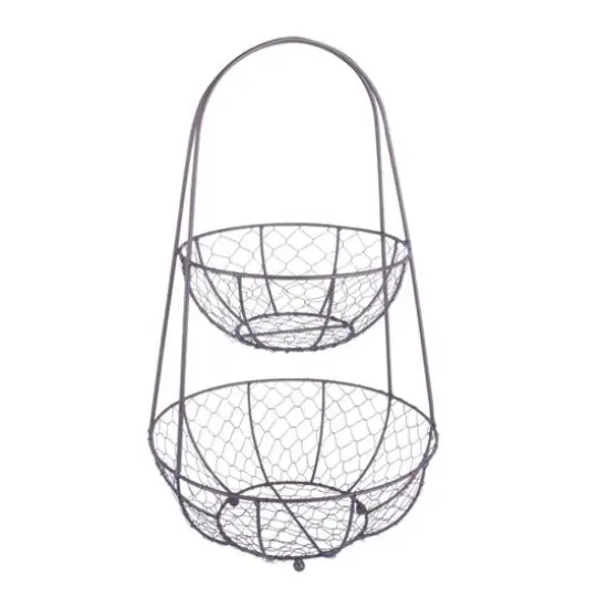 DII&reg; Bronze Chicken Wire Tiered Stand {1}