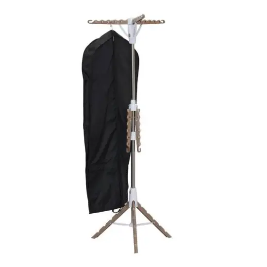 Household Essentials 2-Tier Tripod Clothes Drying Rack Brown {8}