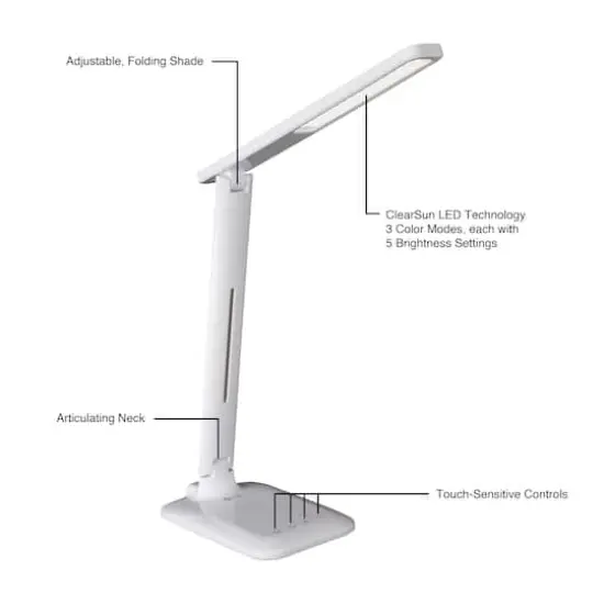 OttLite® Slimline LED Desk Lamp {5}