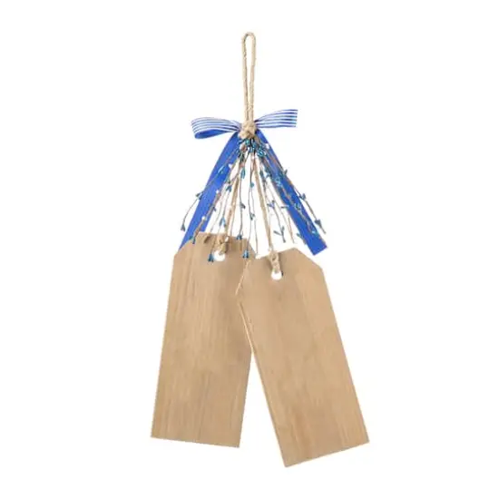 Glitzhome&reg; 24" Wooden Hanukkah Doorknob Hanging D&eacute;cor {6}