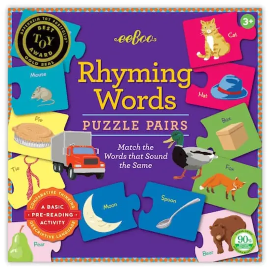 eeBoo Rhyming Puzzle Pairs {4}