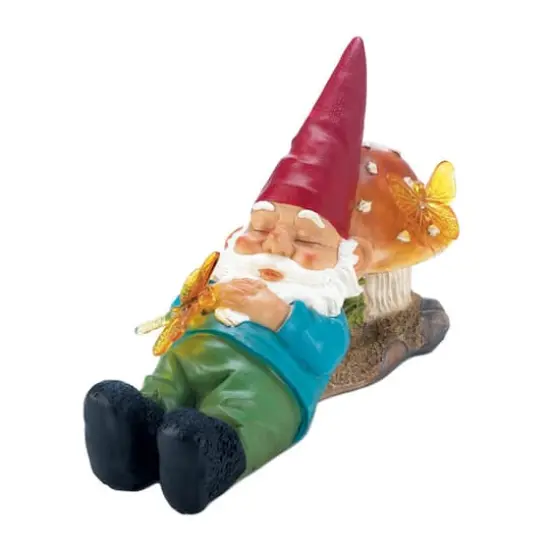 8" Solar-Powered Sleepy Gnome {1}
