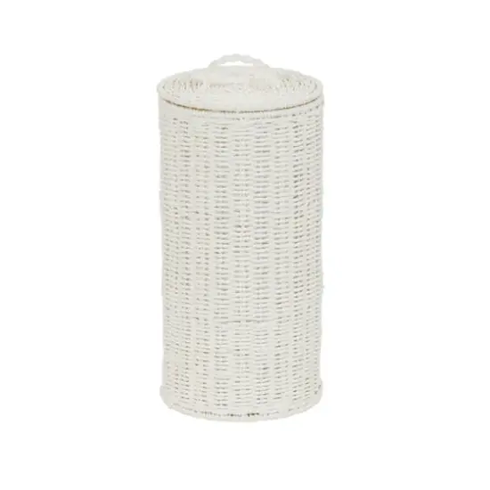 Household Essentials Wicker Toilet Paper Holder with Lid {6}