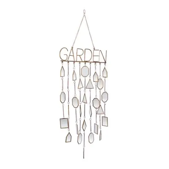 36" White Metal Eclectic Garden Windchime {6}