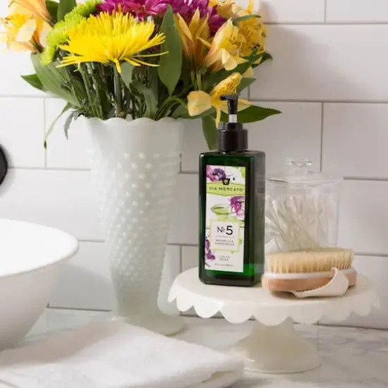 European Soaps Liquid Hand Soap, 12oz. No5 Water Lily & Sandalwood {6}