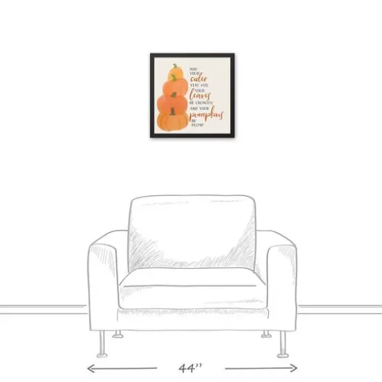 May Your Cider Stay Hot Canvas Wall Art with Black Frame {4}