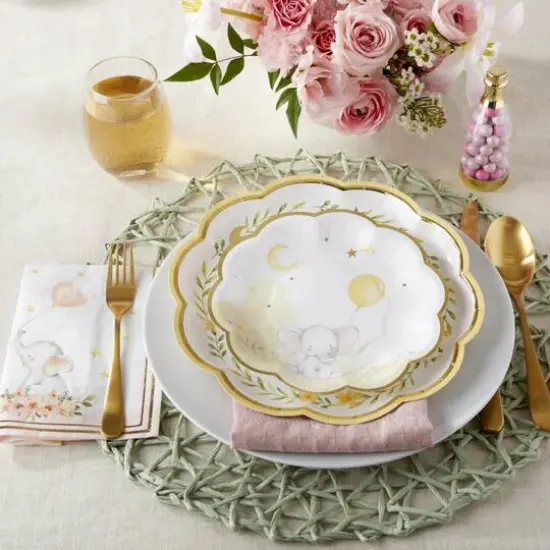 Kate Aspen&reg; 7'' Elephant Baby Shower Premium Paper Plates, 16ct. {4}