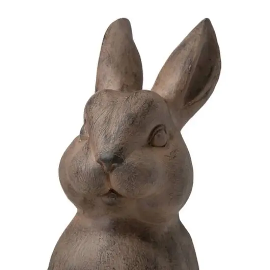 Glitzhome&reg; 23" Standing Rabbit Statue {9}
