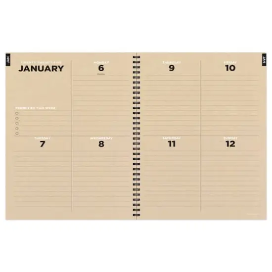 TF Publishing 2025 Large Forest Mist Weekly Monthly Spiral Planner {4}