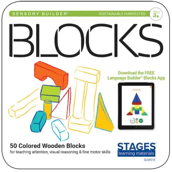 Stages&reg; Learning Materials Sensory Builder&reg; Blocks, 50ct. {3}